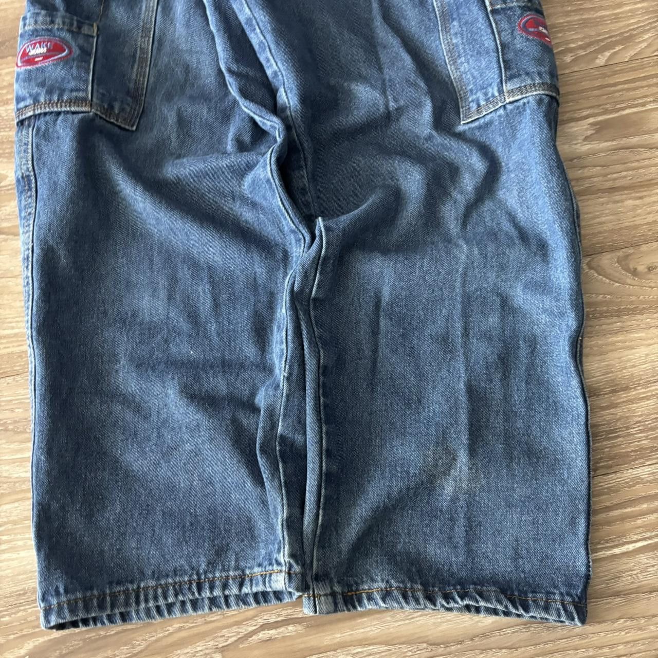 Japanese Brand Crazy Vintage Y2K/2000s Baggy Skater Style Streetwear Cargo Denim Jeans! 26x30 Size US 26 / EU 42 - 6 Thumbnail