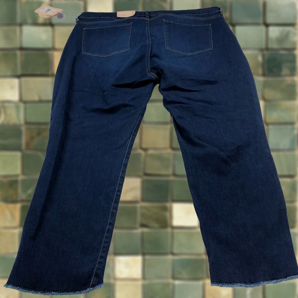 NYDJ NYDJ Lift Tuck Sheri Slim NEW Plus 20W High Rise Jeans 42 in Waist 26 in Inseam Brown? Blue Size ONE SIZE - 1 Thumbnail
