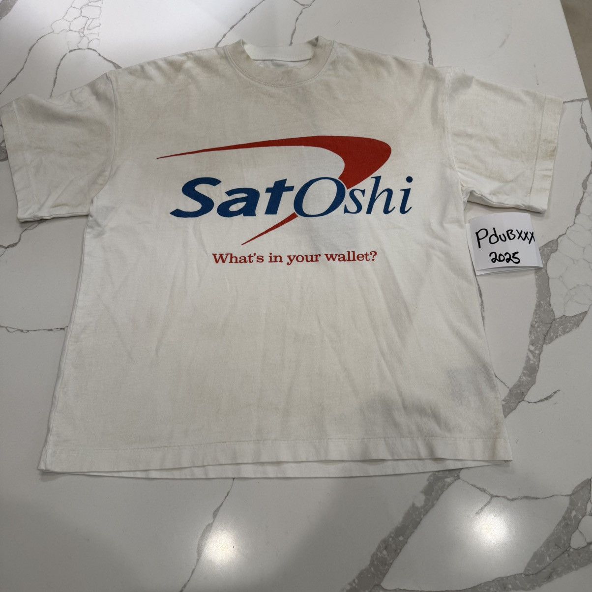 Satoshi Nakamoto Satoshi Nakamoto Bank of Satoshi Tee Washed Black 