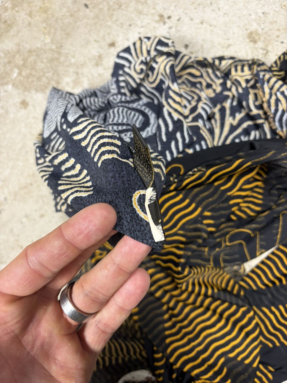 Roberto Cavalli Roberto Cavalli 2007 Gold & Black Printed Ruched Dress Size XS / US 0-2 / IT 36-38 - 12 Thumbnail