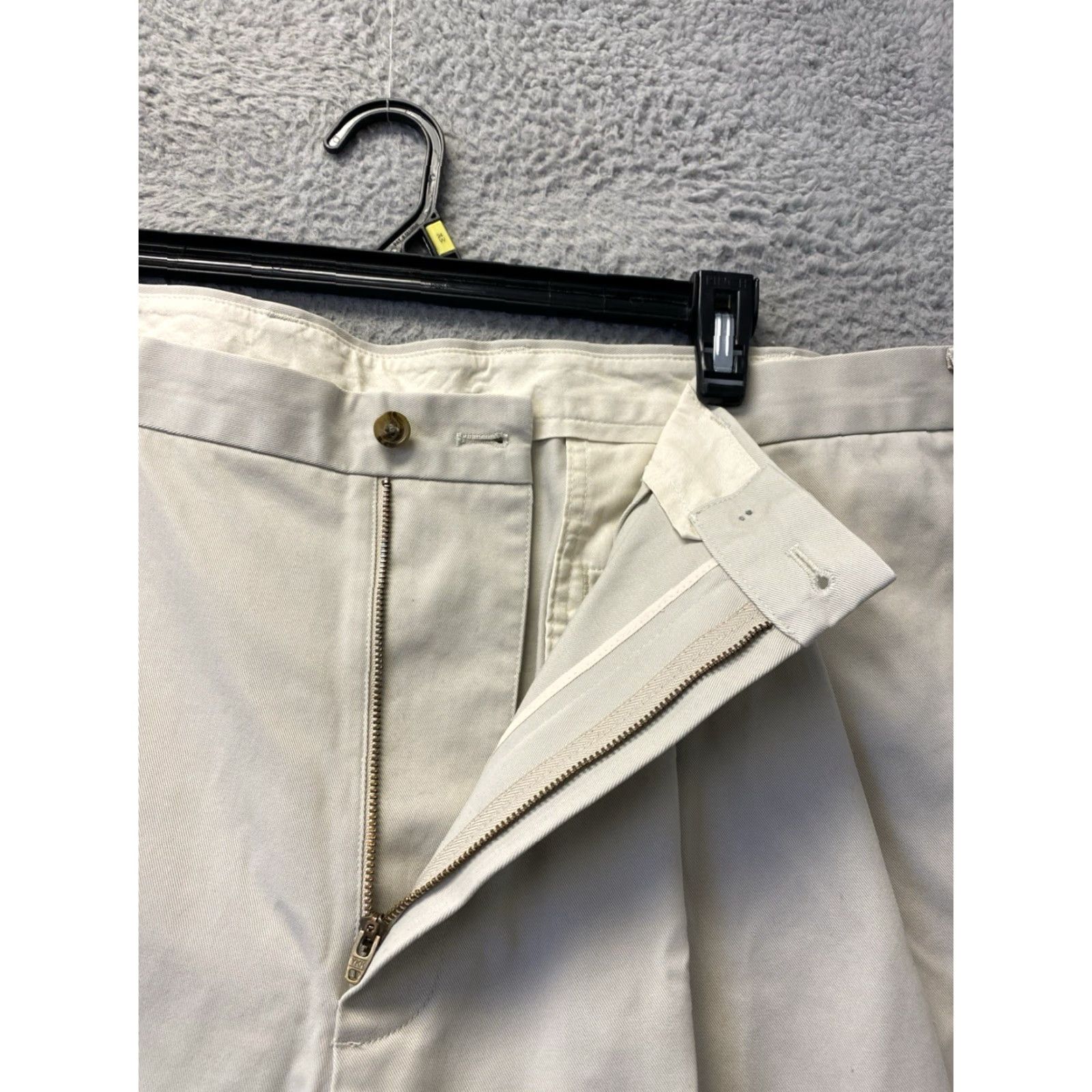 Brooks Brothers Brooks Brothers Chino Pants Mens 42x32 Khaki Elliot Fit Flat Front Regular Zip Button Pockets Dress Casual Mens Size US 42 / EU 58 - 5 Thumbnail