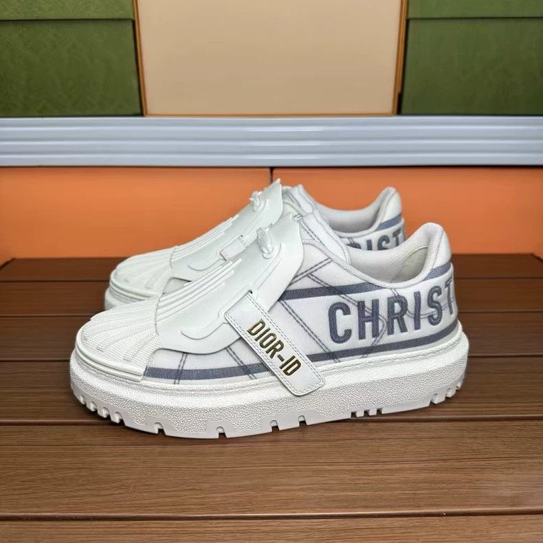 Dior Dior White and Blue Sneakers Size 36.5-2506 Size US 6.5 / IT 36.5 - 6 Thumbnail