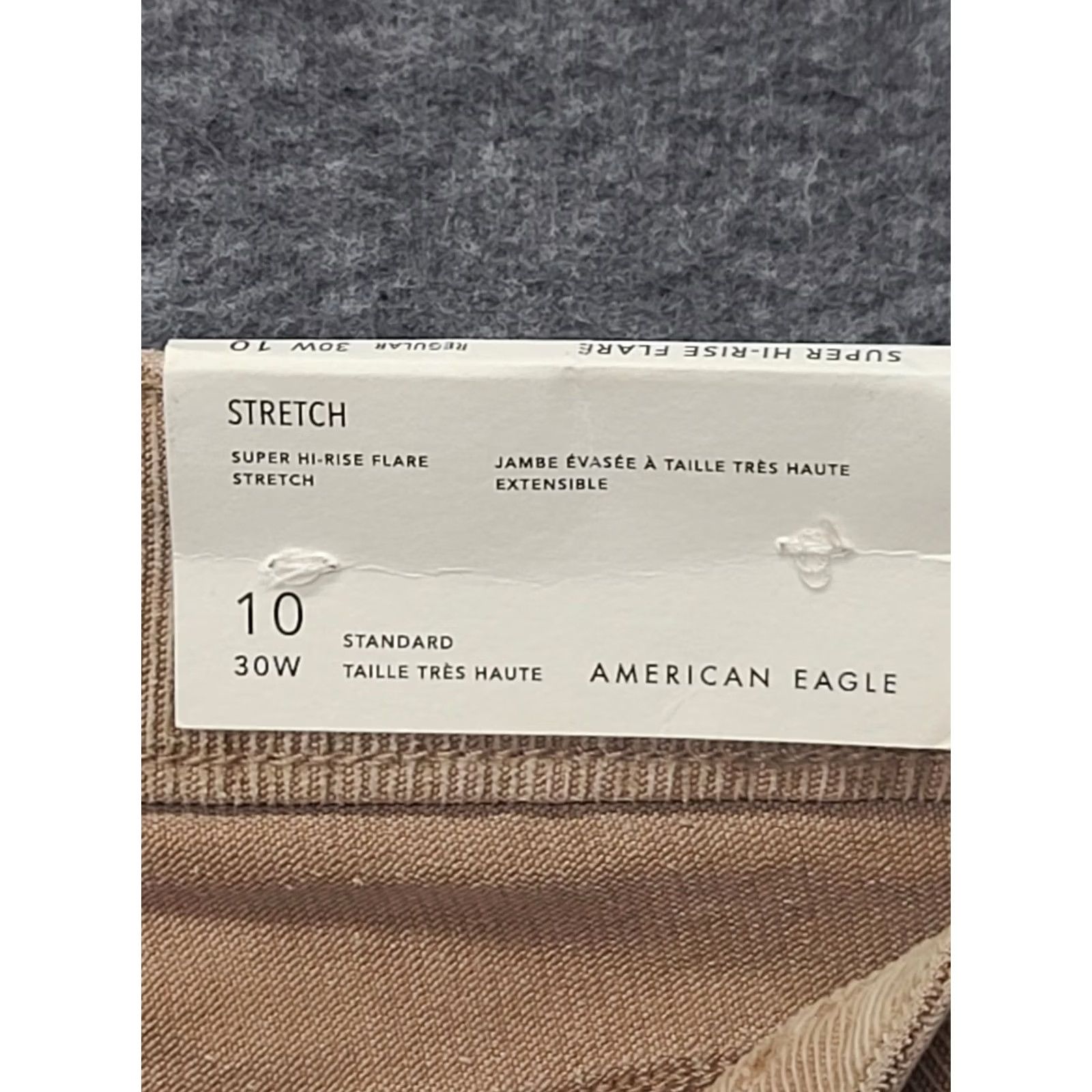 American Eagle Outfitters VINTAGE American Eagle Outfitters Pants Womens Regular Flared High Rise 31 Inseam Beige Corduroy 90s Chino Womens Size 26" / US 2 / IT 38 - 2 Thumbnail