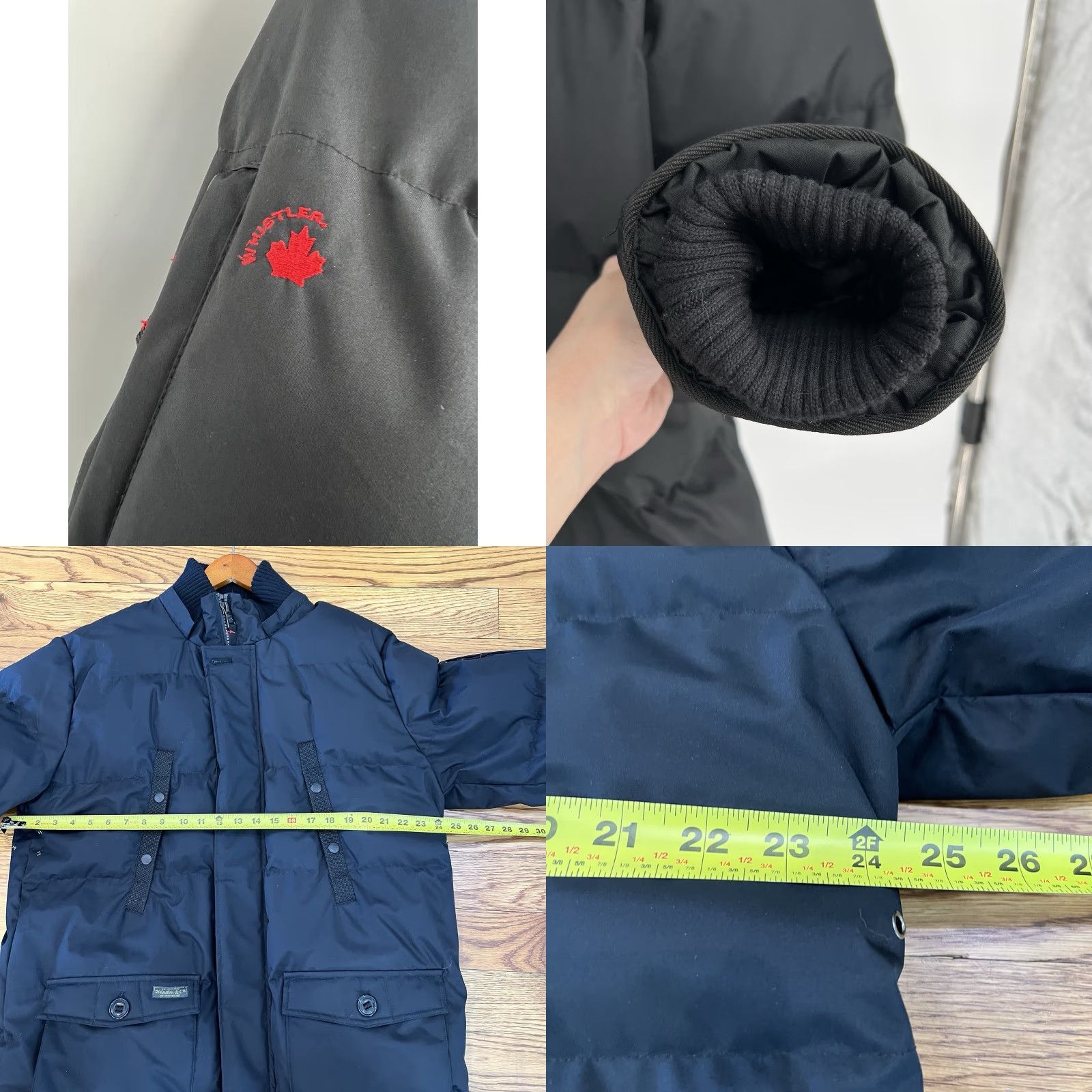 Whistles J. Whistler Men Black Coat Jacket Parka Water Resistant 9 Pockets Full Zip Insulated Lined Polyester Stand-Up Collar Size M/Regular Size US M / EU 48-50 / 2 - 9 Thumbnail