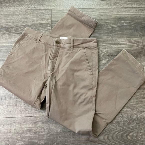 Hudson NWT Hudson Men Clint Chino Taupe Cropped Pants Bottoms Size Size US 29 - 2 Thumbnail