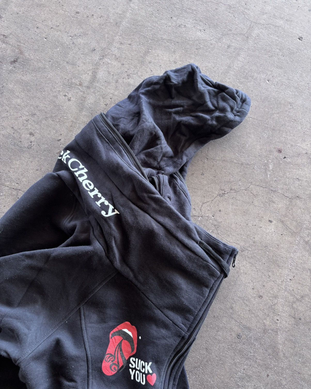 If Six Was Nine Acid Black Cherry Apocalypse Bono Black Hoodie Size US L / EU 52-54 / 3 - 8 Thumbnail