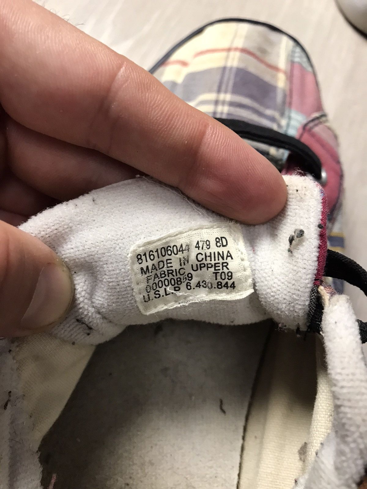 Vintage Polo Ralph Lauren checkered sneakers