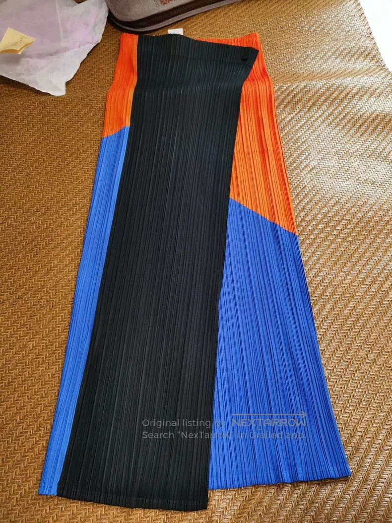 Issey Miyake Color Block Skirt