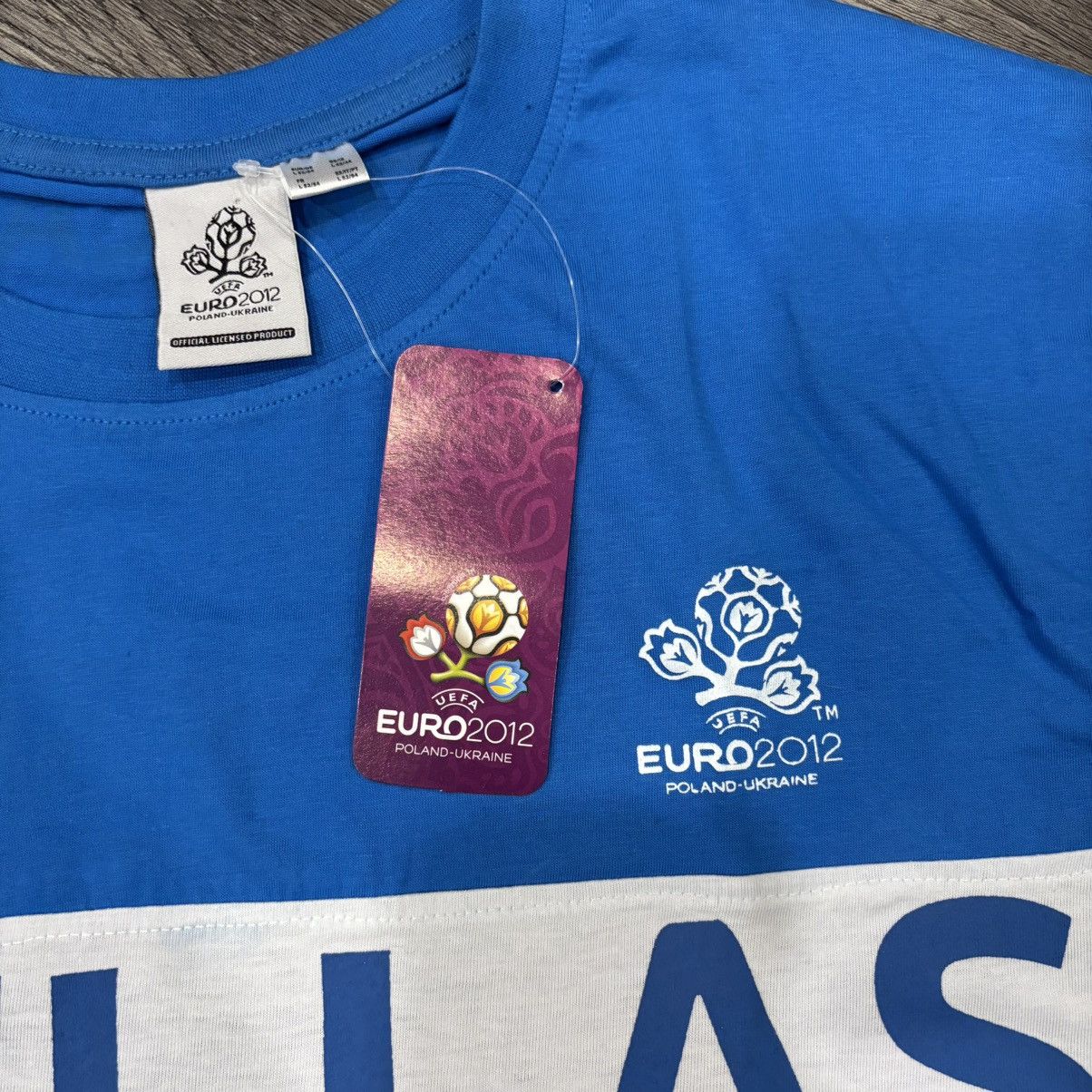 UEFA Greece Official Euro 2012 Shirt WITH TAG, Men’s Larg Size US L / EU 52-54 / 3 - 2 Thumbnail