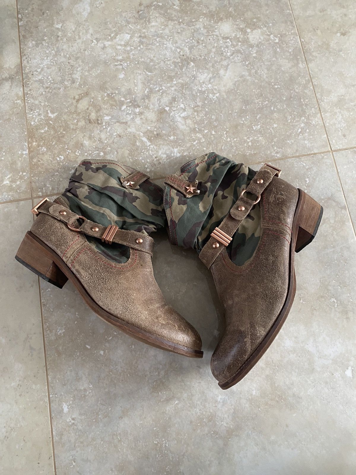 If Six Was Nine Vintage AS98 Buckle Biker Boots Rick Owens Style Airstep Y2K Size US 6.5 / EU 39-40 - 1 Thumbnail