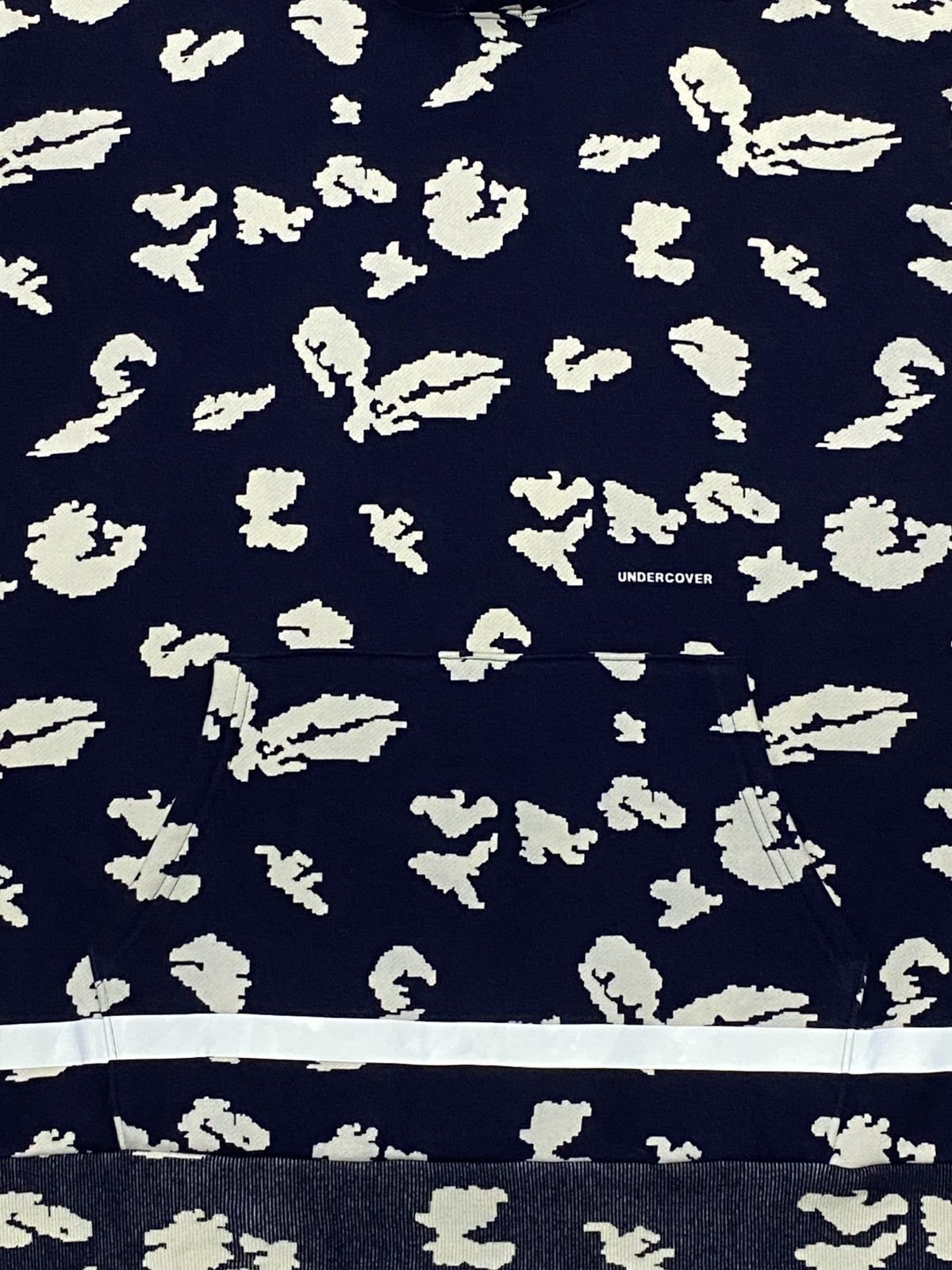 Jun Takahashi × Undercover Undercover Men’s Floral Print Popover Hoody In Navy Base Size US L / EU 52-54 / 3 - 18 Thumbnail