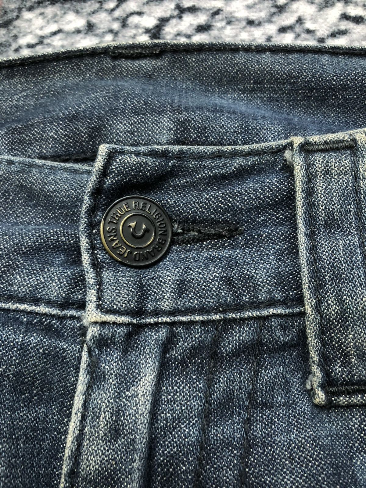 Vintage Vintage True Religion Moto Double Knee Jeans Size US 37 - 6 Thumbnail