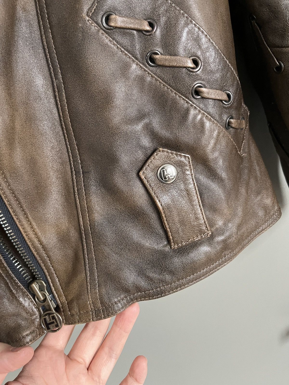 Leather × Vintage Harro Vintage Leather Biker Western Style Jacket Size US M / EU 48-50 / 2 - 8 Thumbnail