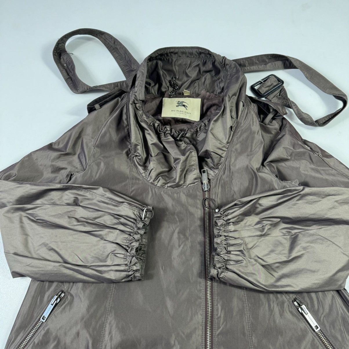 Burberry × Vintage vintage luxury burberry jacket nylon streetwear y2k Size L / US 10 / IT 46 - 4 Thumbnail