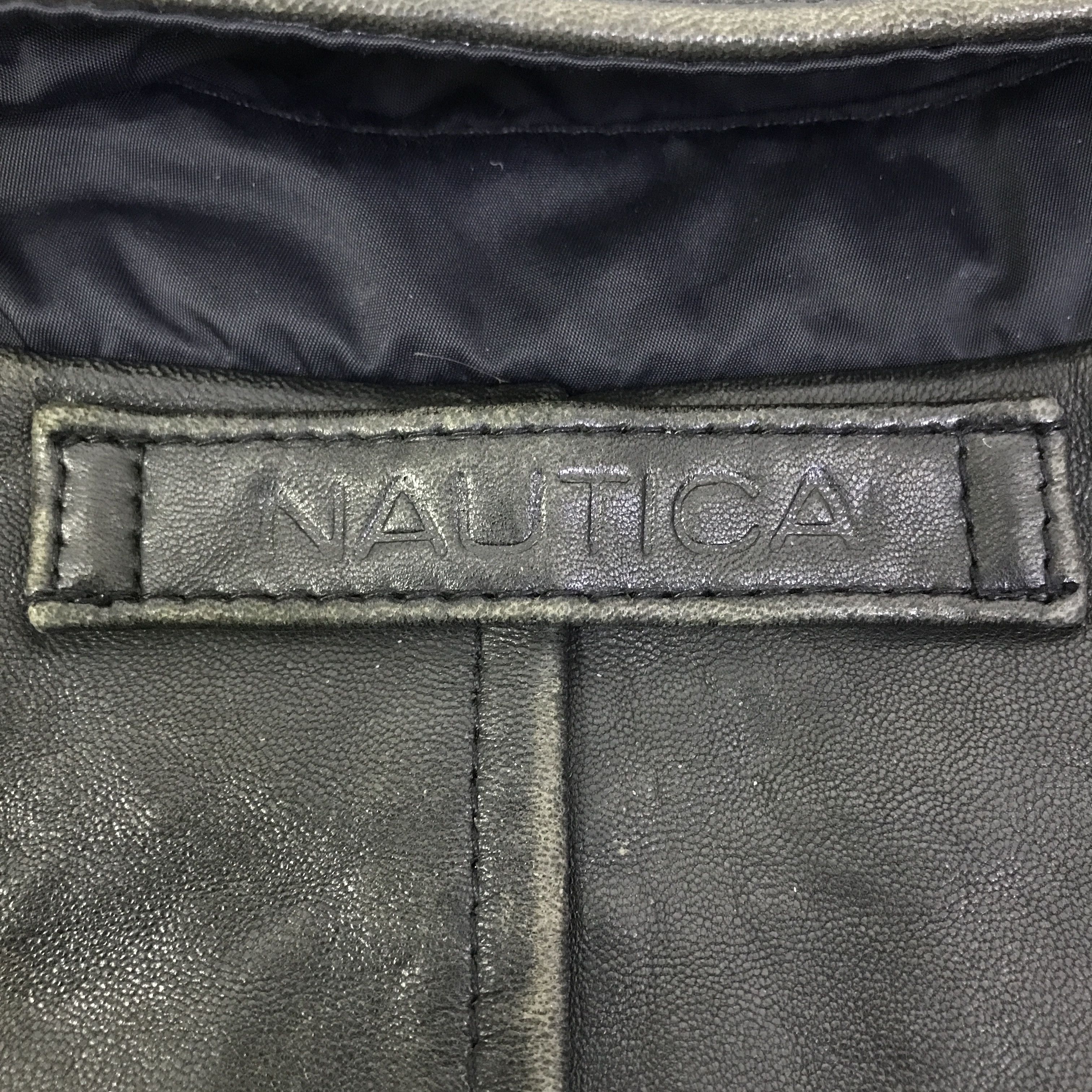 Nautica Vintage Nautica Leather Jacket K115B17 Size US L / EU 52-54 / 3 - 15 Thumbnail