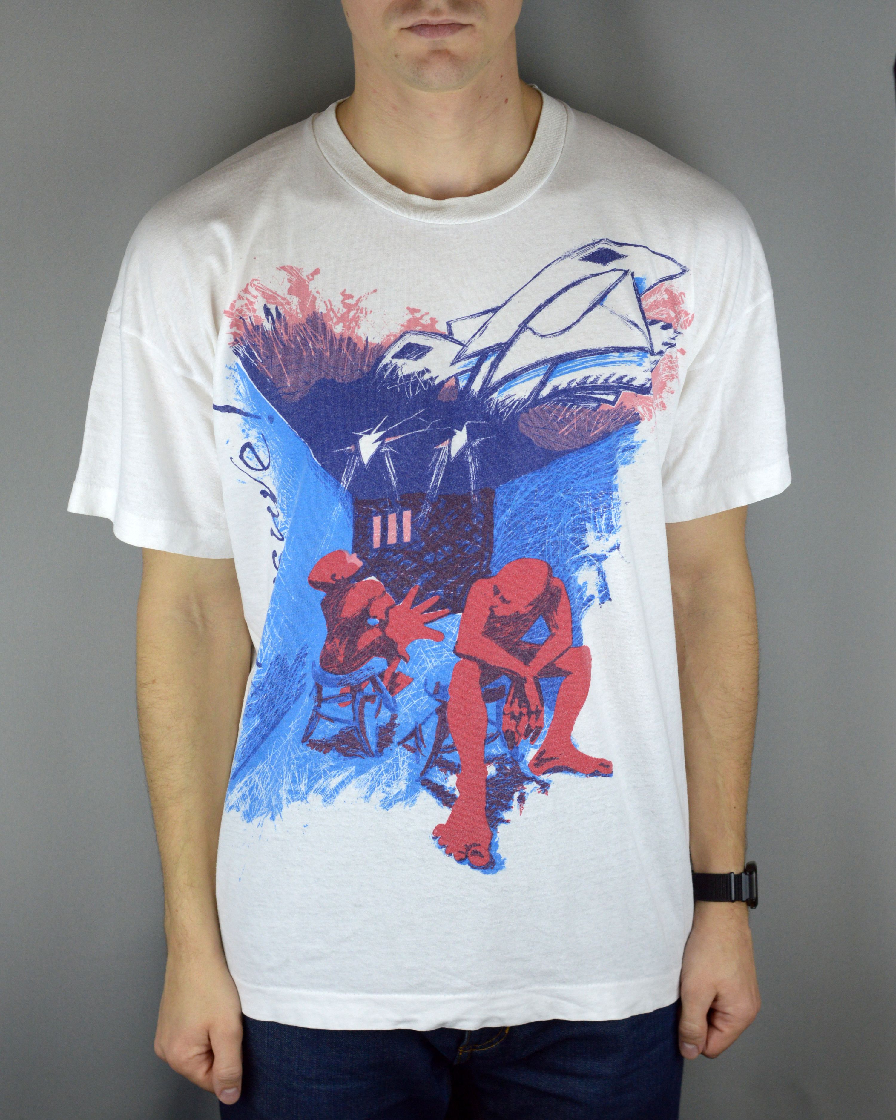Vintage Vintage Amnesty International Amnesty Works 90s t shirt Size US XL / EU 56 / 4 - 1 Thumbnail