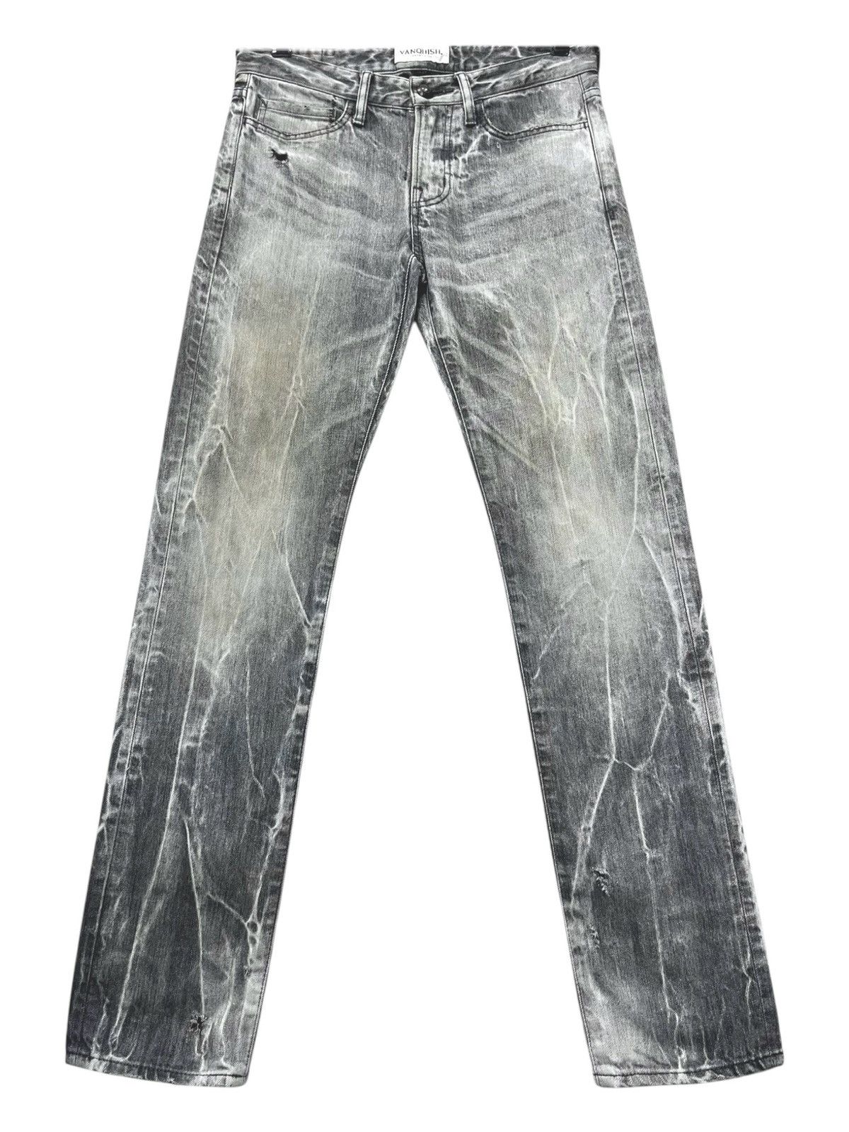 Vanquish FYE🔥VANQUISH Mudmax Off-Black Lightning Whisker Distressed Size US 29 - 2 Thumbnail