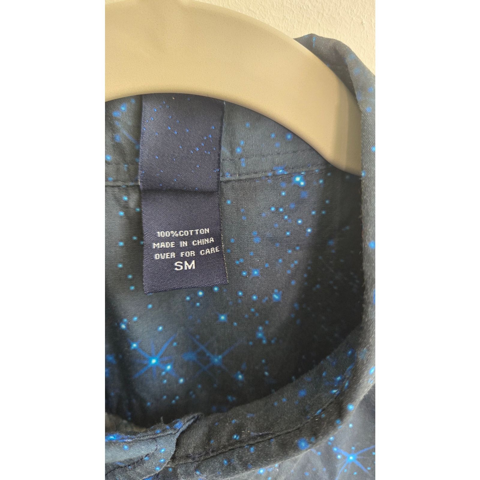 Other Dr. Who Mens Blue Button Down Short Sleeve Shirt Small. Size US S / EU 44-46 / 1 - 5 Thumbnail