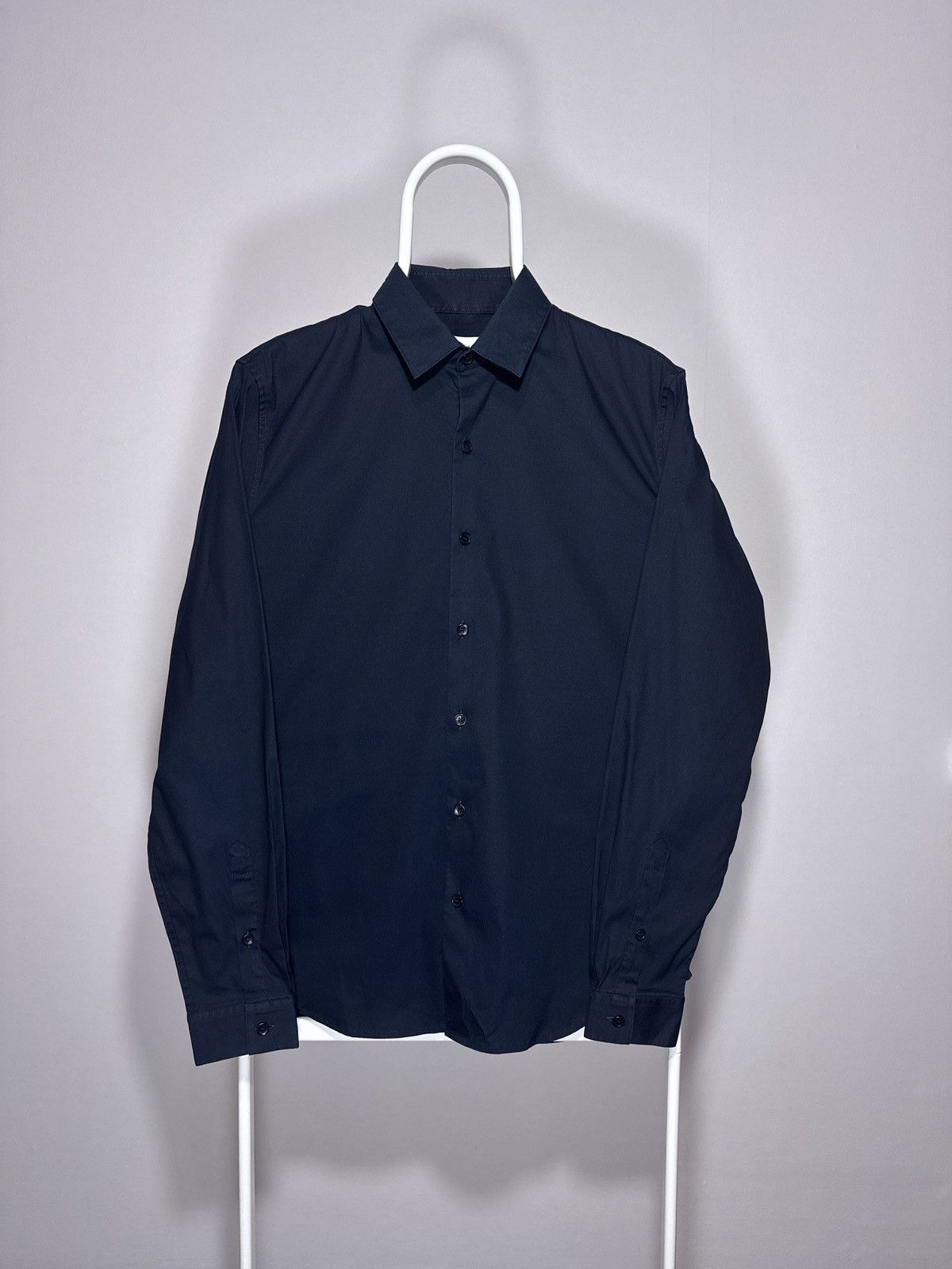 Sandro Sandro Paris Classic Navy Shirt Button Up Size US S / EU 44-46 / 1 - 1 Thumbnail