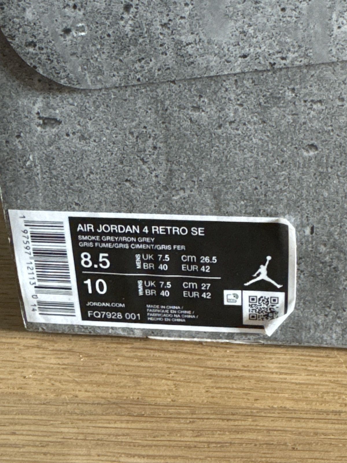 Jordan Brand Jordan 4 wet cement Size US 8.5 / EU 41-42 - 8 Thumbnail