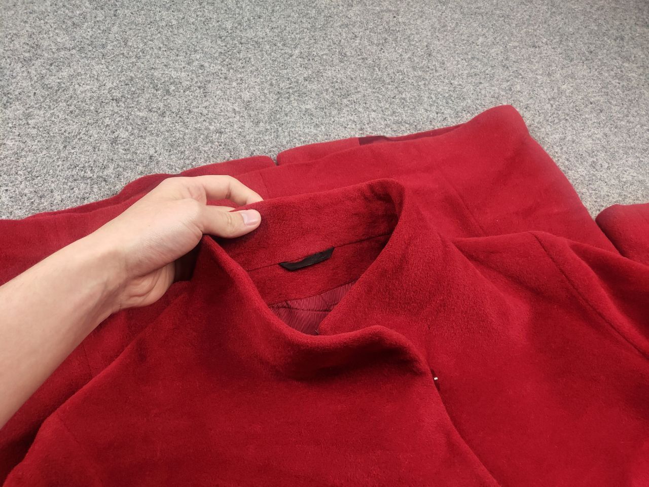Cinzia Rocca Cinzia Rocca Due coat Red alpaca stand-up collar Jacket Size XL / US 12-14 / IT 48-50 - 13 Thumbnail
