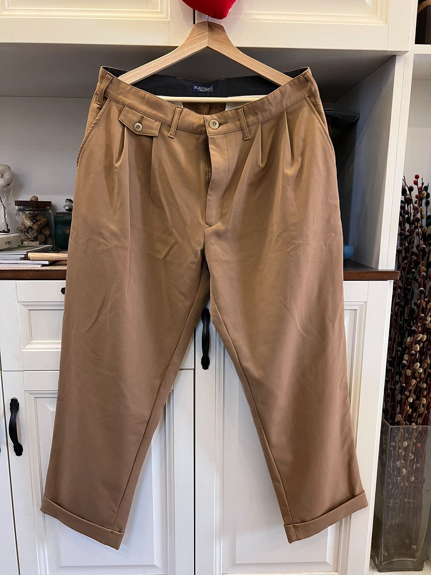 Japanese Brand Flat Head Beige Casual Pants Size US 26 / EU 42 - 1 Thumbnail
