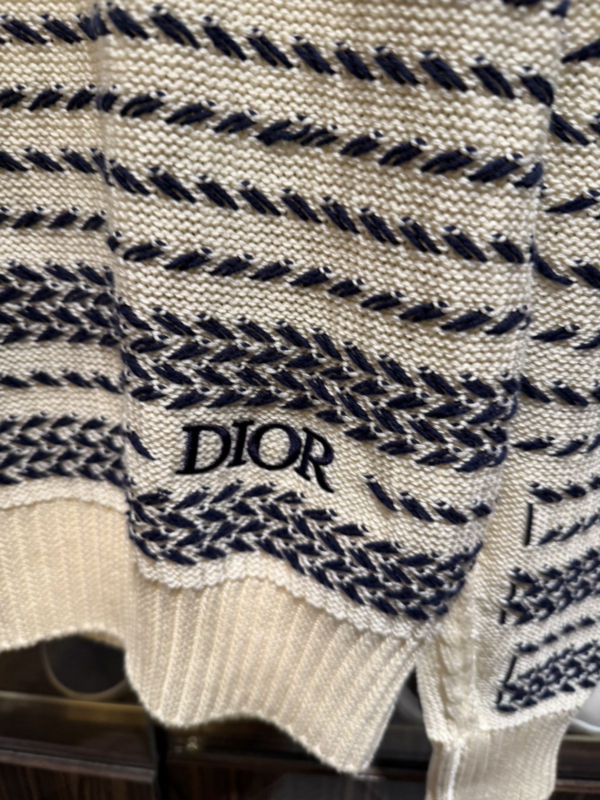Dior Dior knit chevron pullover Size US M / EU 48-50 / 2 - 2 Thumbnail