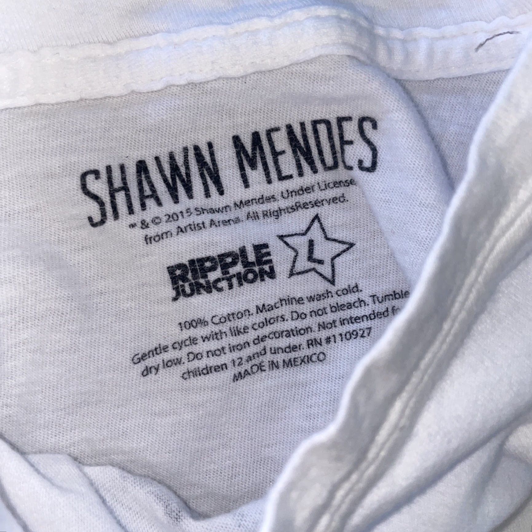 Vintage VINTAGE Women’s Shawn Mendes T-Shirt White L Womens Size L / US 10 / IT 46 - 4 Thumbnail
