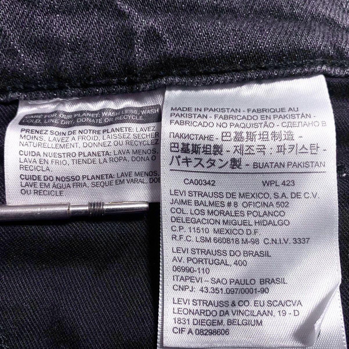 Levi's Made & Crafted Levi’s Line 8 Graphite Black Washed Cropped Jeans Denim Mom Size 28" / US 6 / IT 42 - 17 Thumbnail