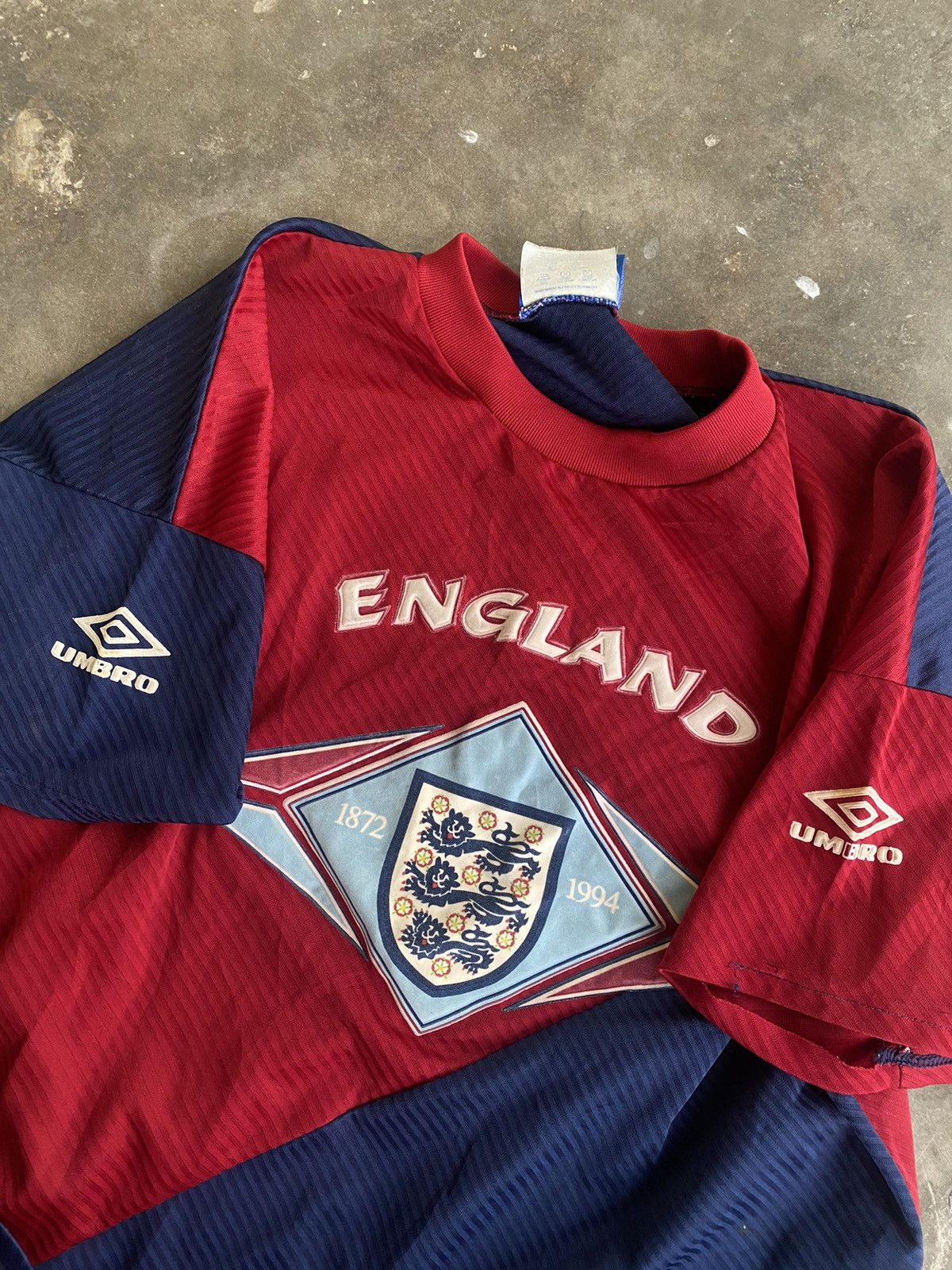 Umbro Very Rare Vintage 1994 ENGLAND Jersey Size US M / EU 48-50 / 2 - 6 Thumbnail