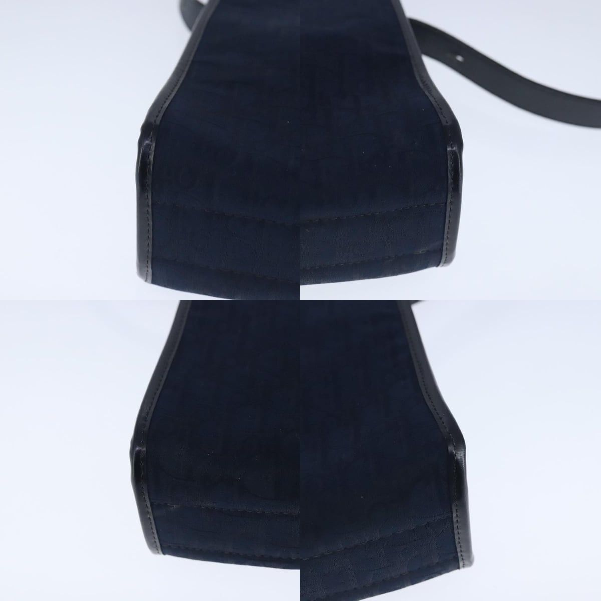 Dior DIOR Trotter Canvas Shoulder Bag Navy Gold Size ONE SIZE - 10 Thumbnail