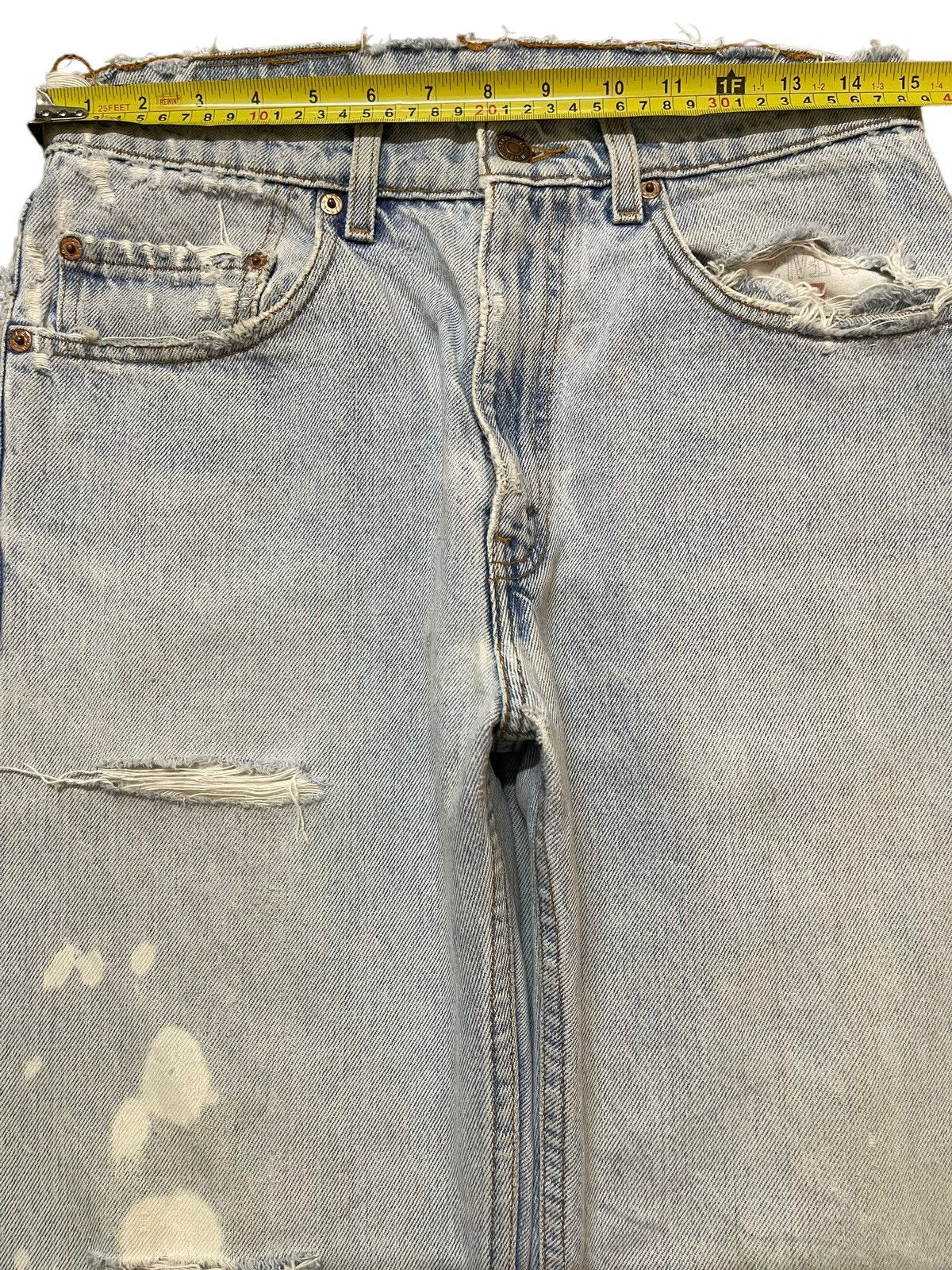 Levi's Vintage 80s Levis 505 Faded Wash Distressed Style Jeans Size US 30 / EU 46 - 12 Thumbnail