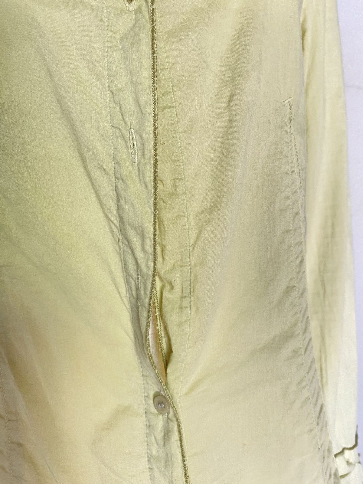 Marithe + Francois Girbaud MARITHE + FRANCOIS GIRBAUD Light Yellow Button-Up Blouse Size ONE SIZE - 19 Thumbnail