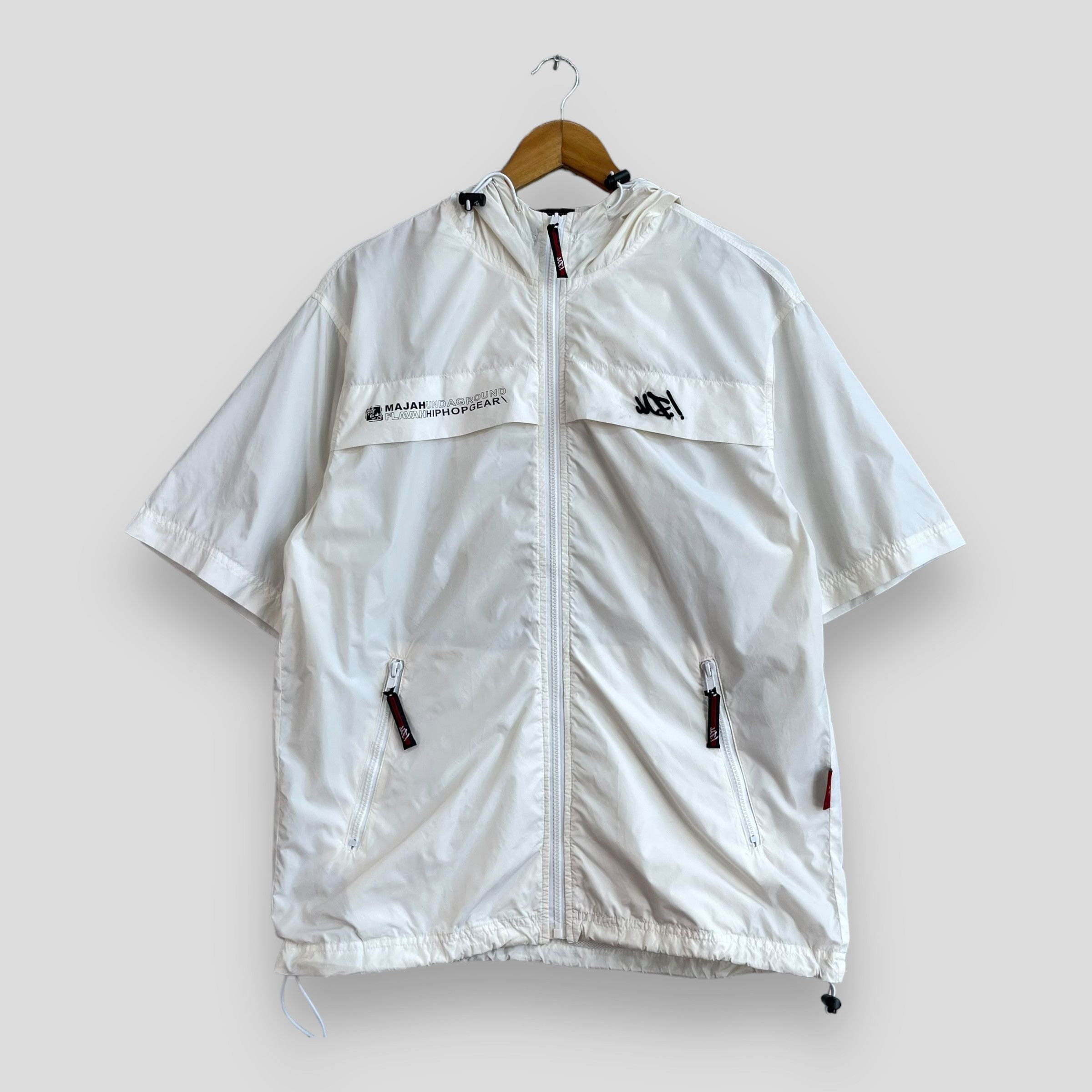 Japanese Brand MAJAH FLAVAH Hip Hop Windbreaker Short Sleeve Jacket Size US M / EU 48-50 / 2 - 5 Thumbnail