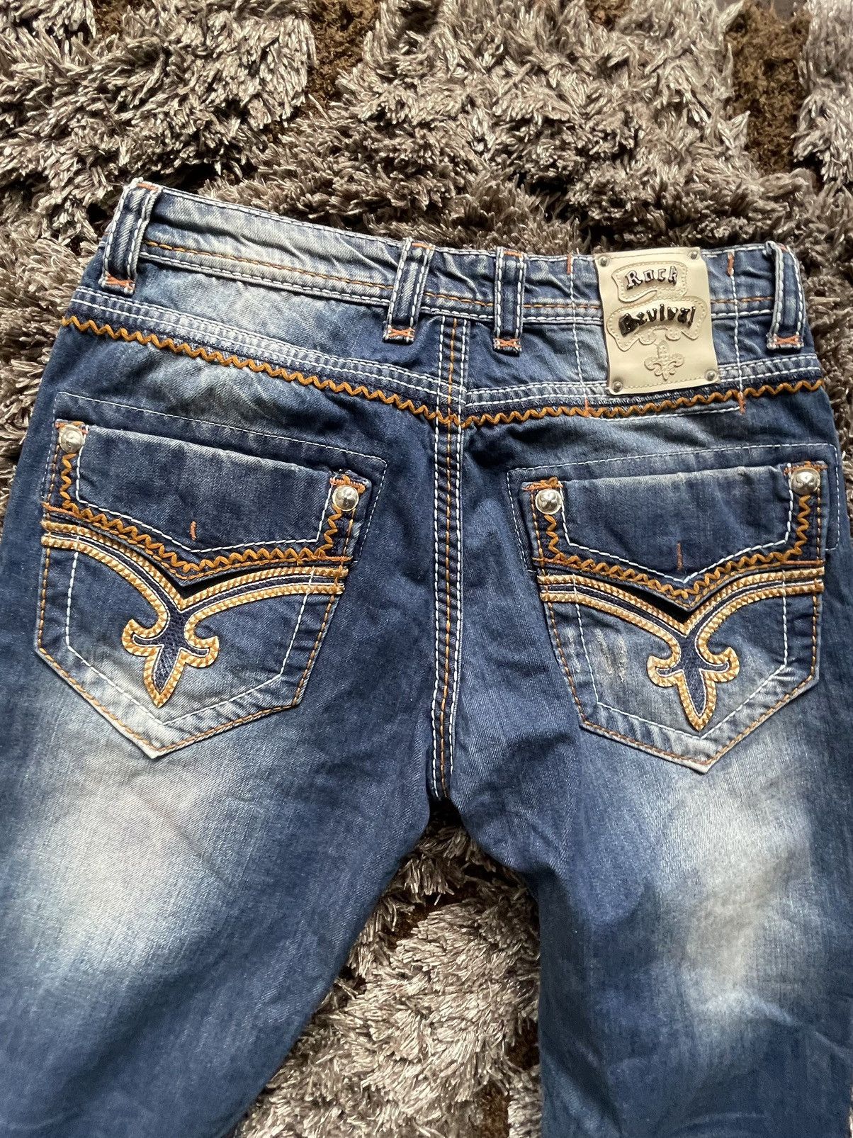 Rock Revival Rock Revival Tyson Straight Leg Jeans - Size 33 Size US 33 - 6 Thumbnail