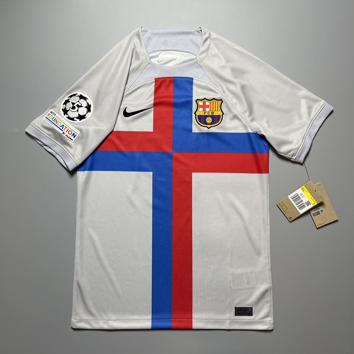 Nike × Vintage BARCELONA NIKE 2022/2023 SOCCER THIRD JERSEY #9 LEWANDOWSKI Size US S / EU 44-46 / 1 - 2 Thumbnail