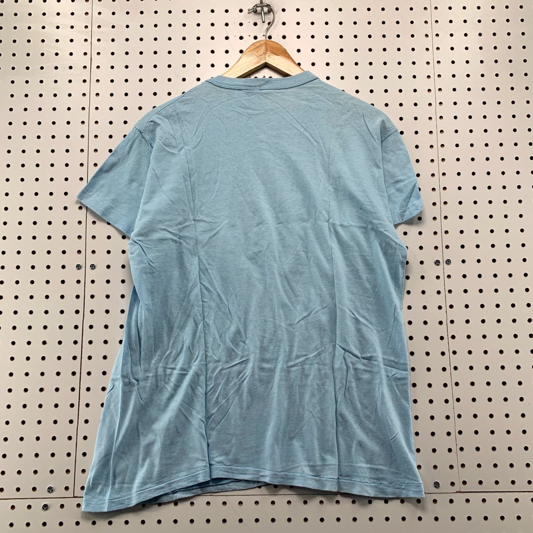 Vintage VTG Gold Rush Shirt Mens Large Blue Cotton 70s Vintage T-Shirt Crew Neck Short Sleeve Made USA 20x26 Mens Size US L / EU 52-54 / 3 - 6 Thumbnail