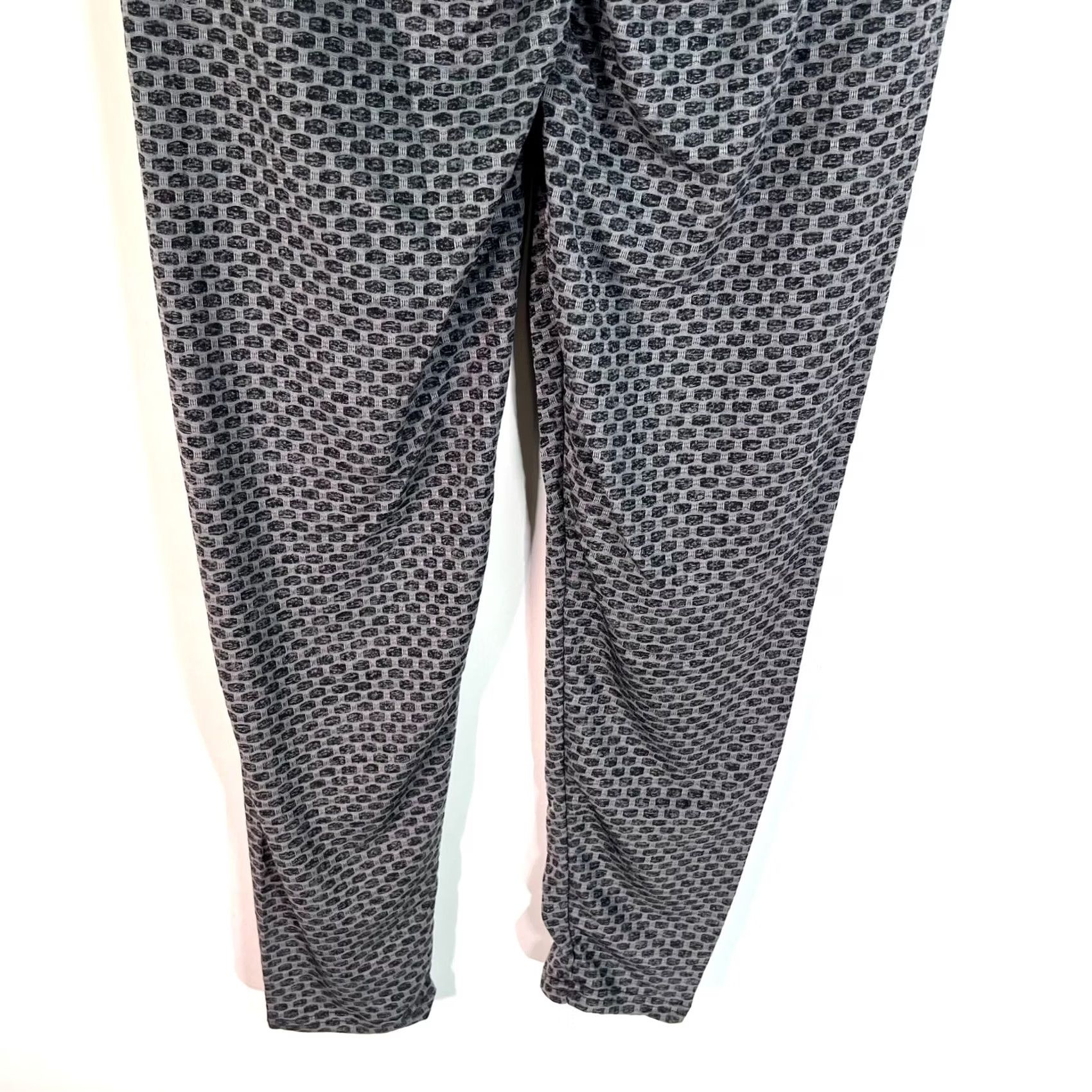 Vintage Women Leggings SZ XL Anti-Cellulite High Waist Push Up Yoga Pants Butt Lift Gray Size 40" / US 18 - 5 Thumbnail