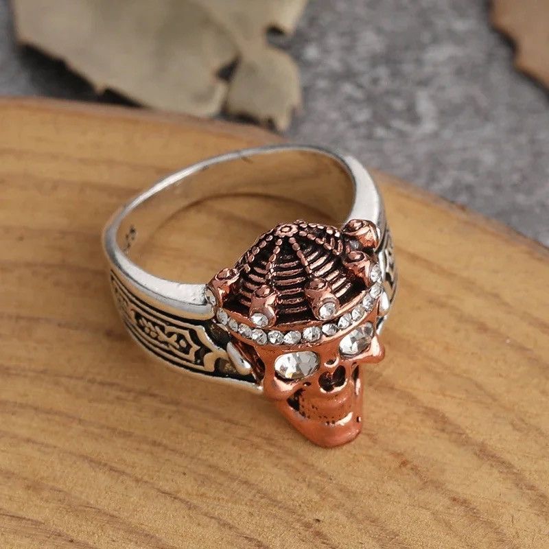 Jewelry × Vintage Classic Crown Skull Ring Size ONE SIZE - 4 Thumbnail