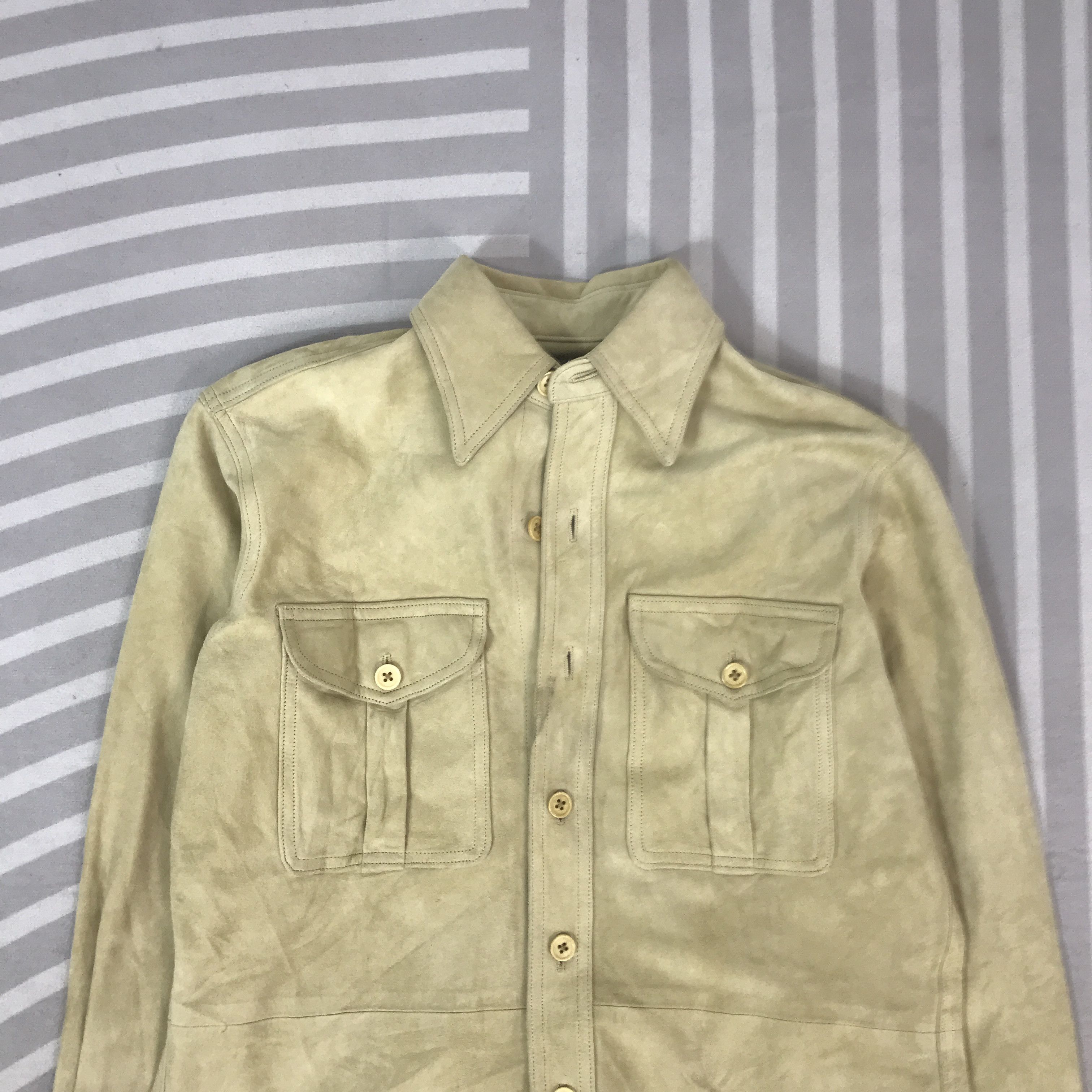 Ralph Lauren Vintage Ralph Lauren Leather polo shirt Size S / US 4 / IT 40 - 2 Thumbnail