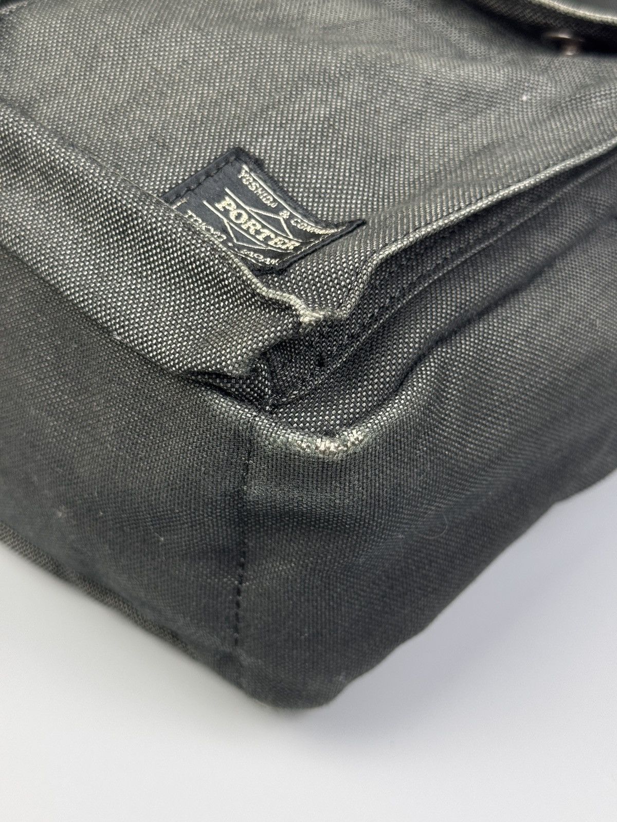 Porter Porter - Japan Gray Denim Fabric Crossbody Bag Size ONE SIZE - 8 Thumbnail