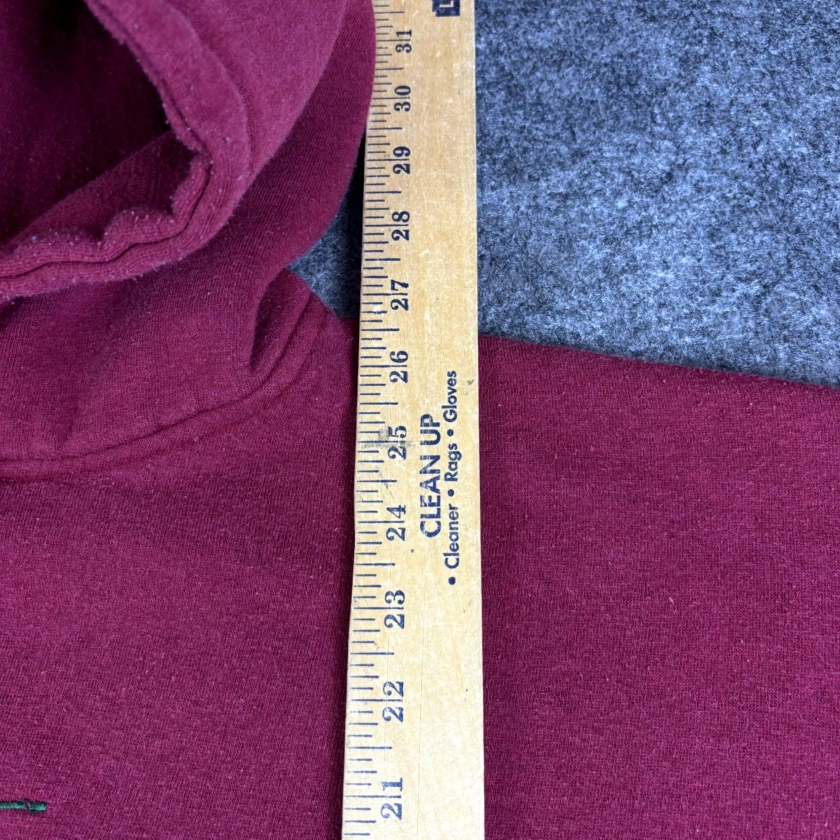 Vintage VINTAGE Wolf Athletic Golf Hoodie XL Red Embroidered Sweatshirt Men Pullover Hooded Size US XL / EU 56 / 4 - 4 Thumbnail