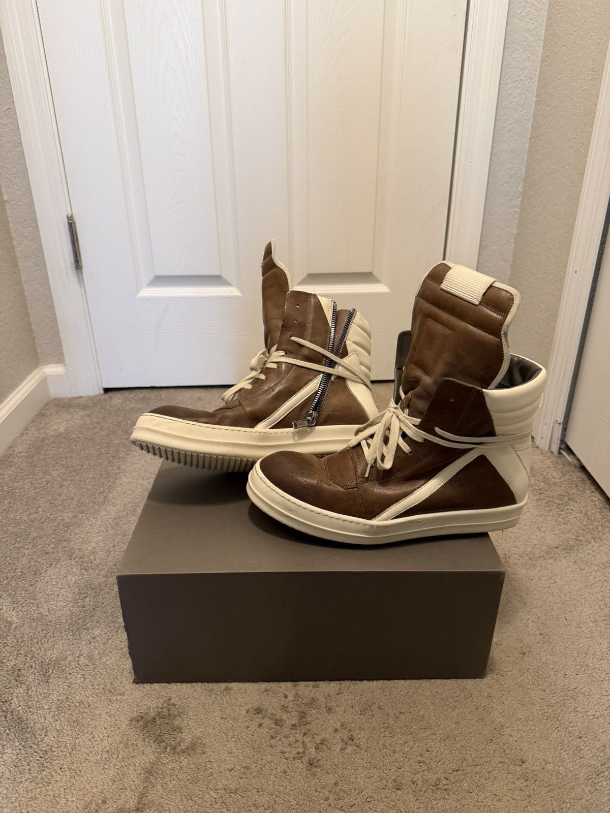 Rick Owens Rick Owens Geobaskets Size US 11 / EU 44 - 5 Thumbnail