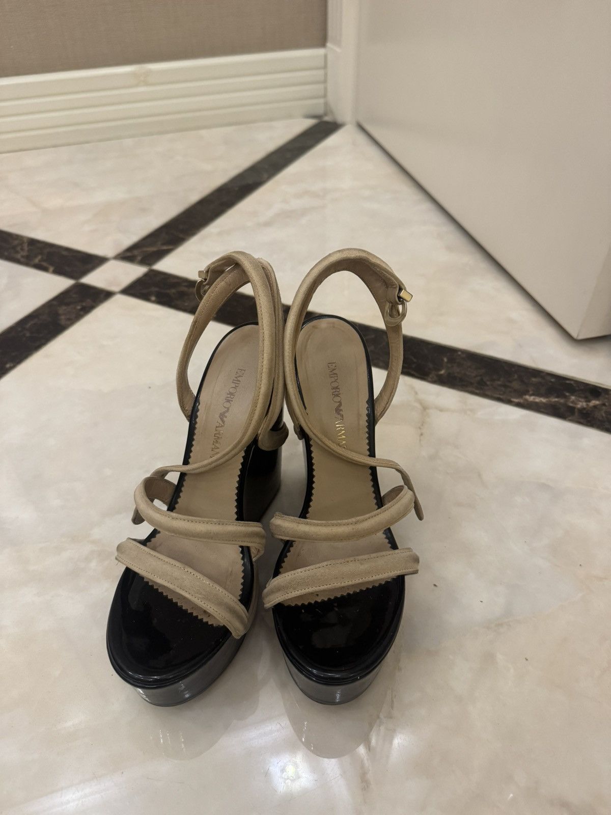 Emporio Armani Vintage armani platforms Size US 7 / IT 37 - 1 Thumbnail