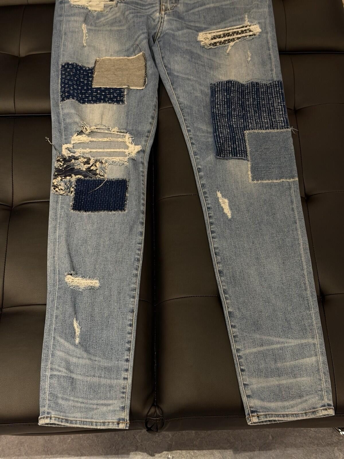 Amiri Size 38 - Amiri Blue Patchwork Jeans 100% Authentic Size US 38 / EU 54 - 5 Thumbnail