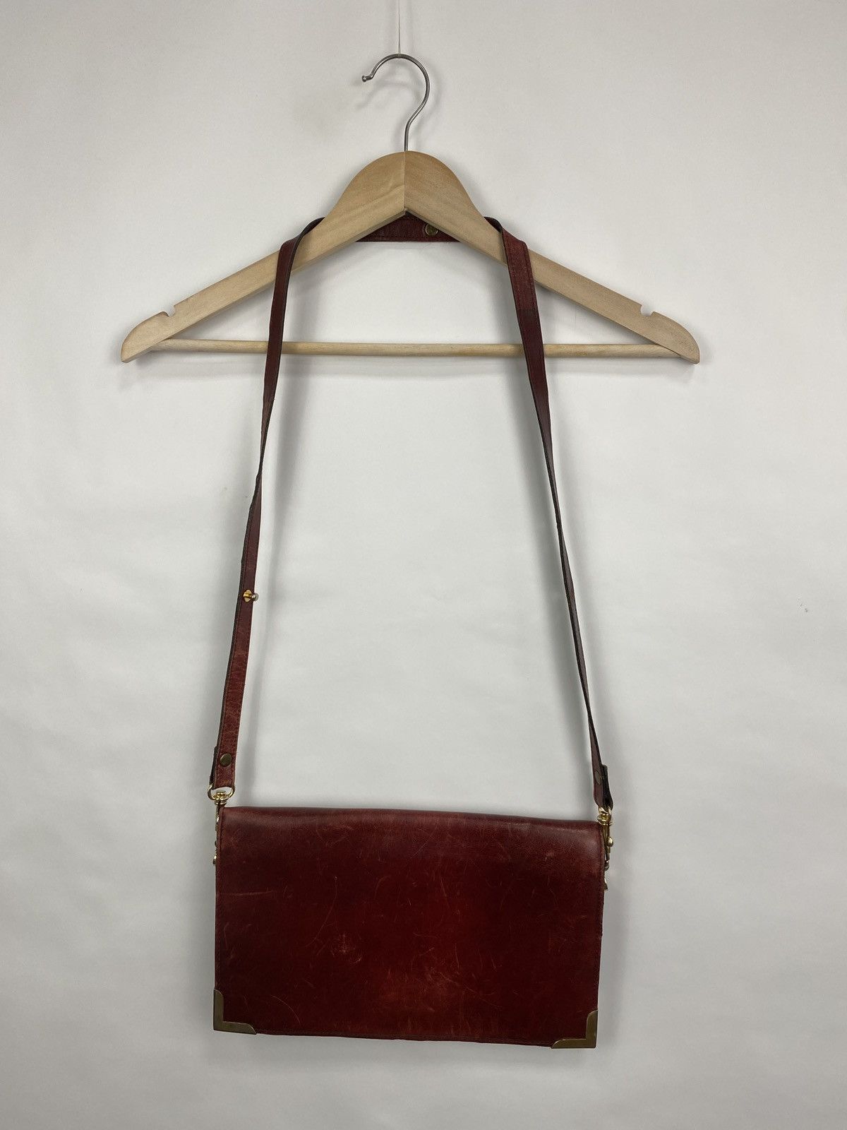 Gucci 🇮🇹 Vintage 1980 Gucci Leather Bag Rare Retro Hype Y2K Size ONE SIZE - 2 Thumbnail