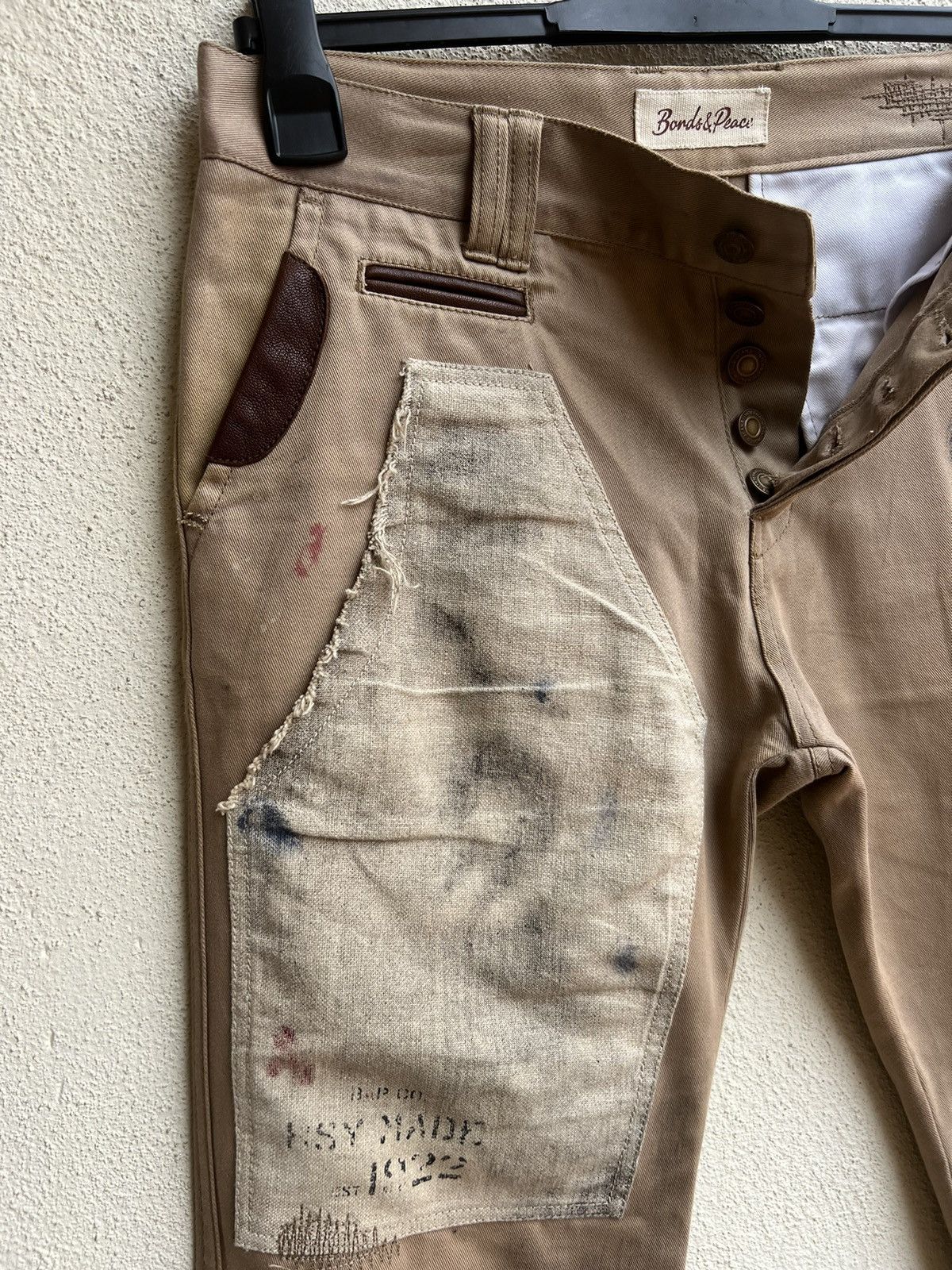 Vintage Bonds & Peace Japan Painter Khaki Flare Chinos Pant Size US 30 / EU 46 - 7 Thumbnail