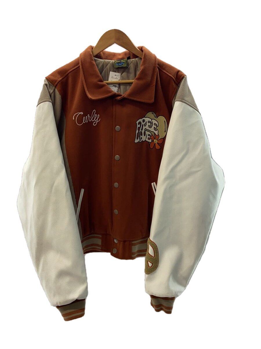 Jaded London Jaded London Leather Sleeve Stadium Jacket Brown Size US L / EU 52-54 / 3 - 1 Thumbnail