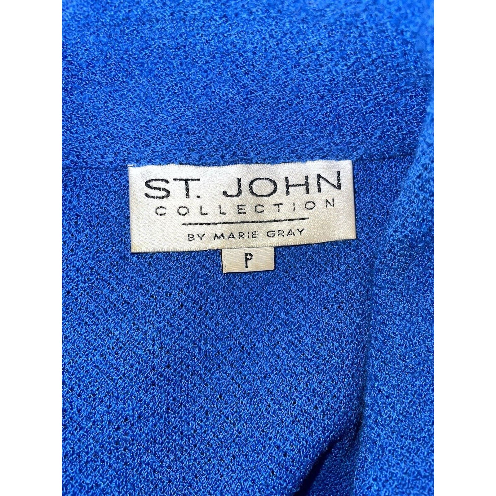 St. John St John Collection royal blue cardigan button sweater jacket Size XS / US 0-2 / IT 36-38 - 7 Thumbnail