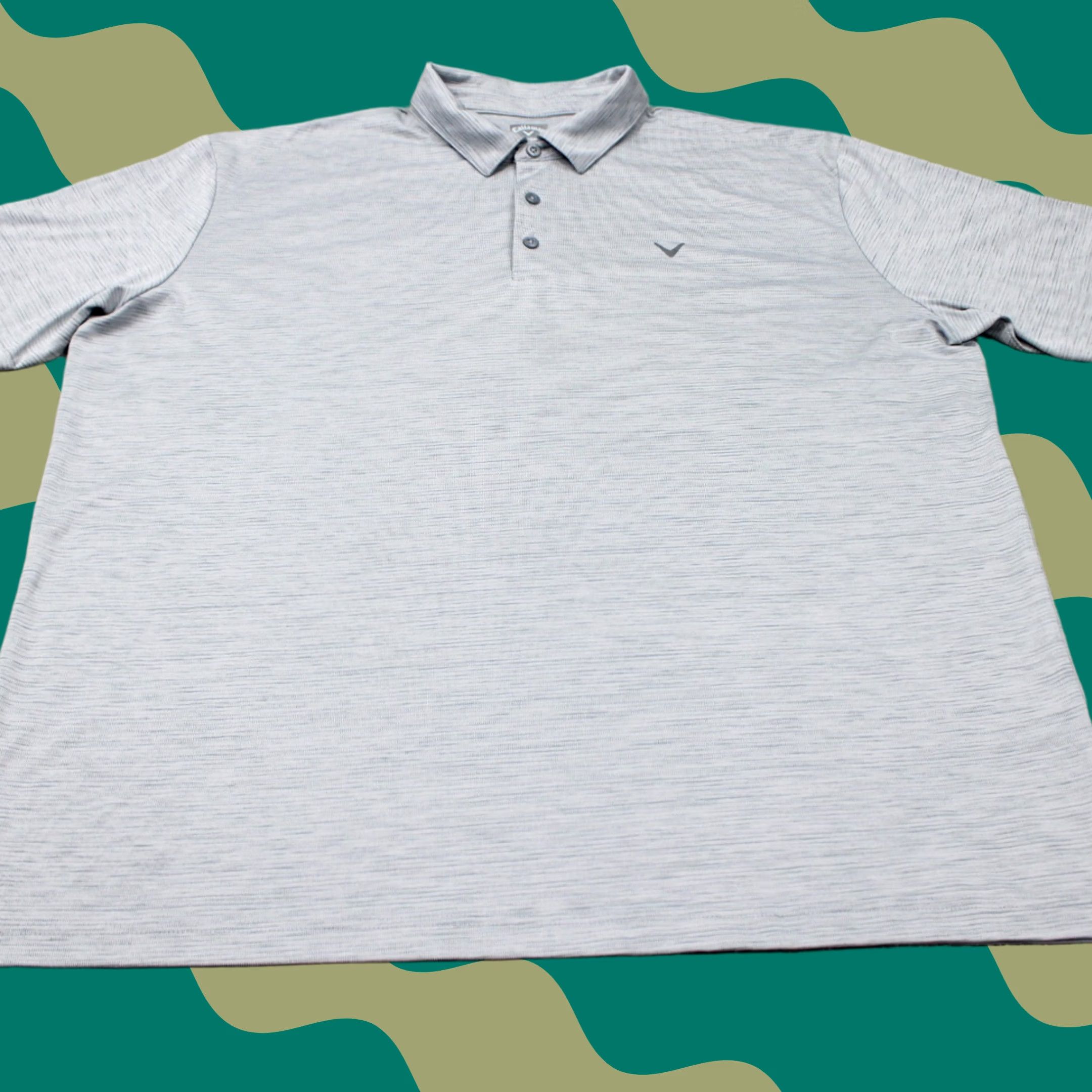 Callaway Callaway Opti-Dri Polo Shirt Mens 2XL Gray 100% Polyester Golf S/S Pullover Polo Shirt Size US XXL / EU 58 / 5 - 1 Thumbnail